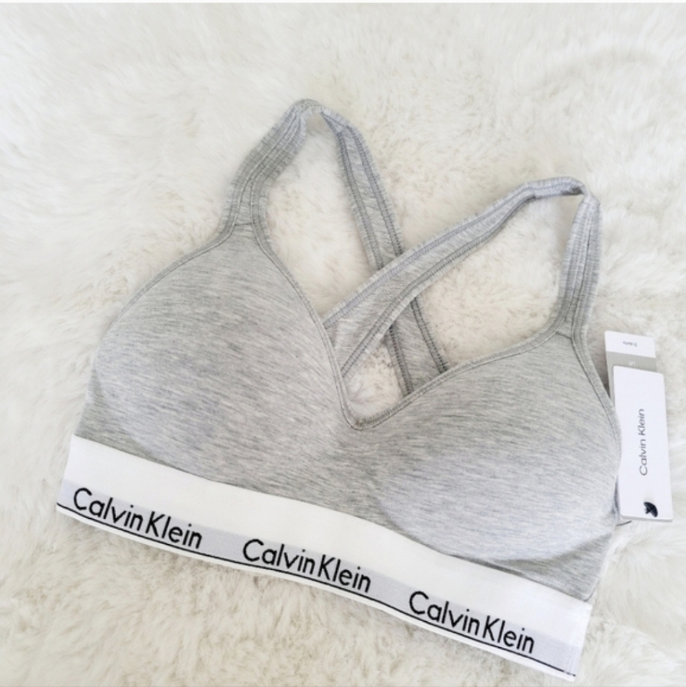 CALVIN KLEIN🩶Modern Cotton Lift Padded Bealette SIZE L - Picture 6 of 8